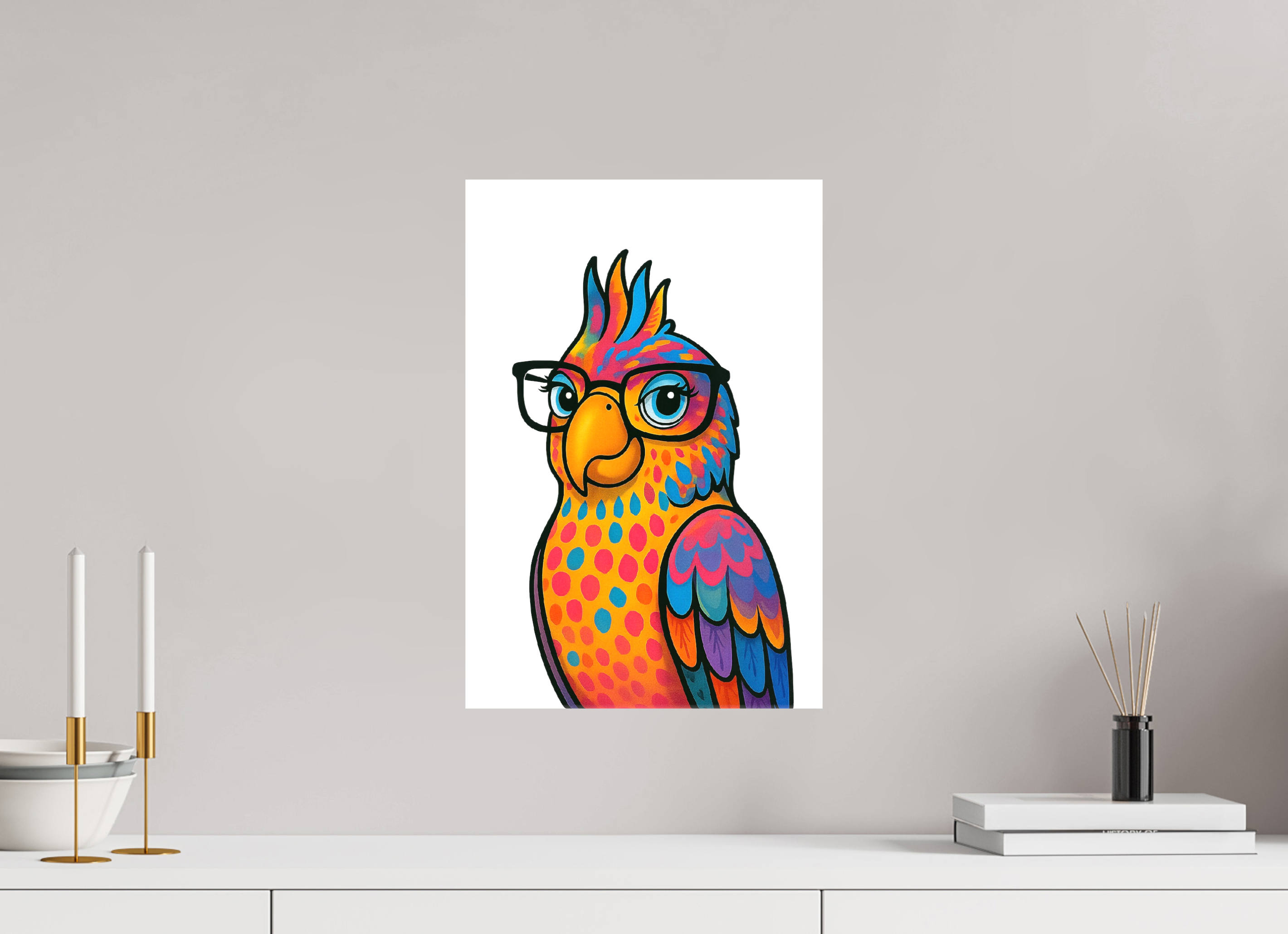30 x 45 cm, Leinwand glänzend - Kein Rahmen 09-Papagai