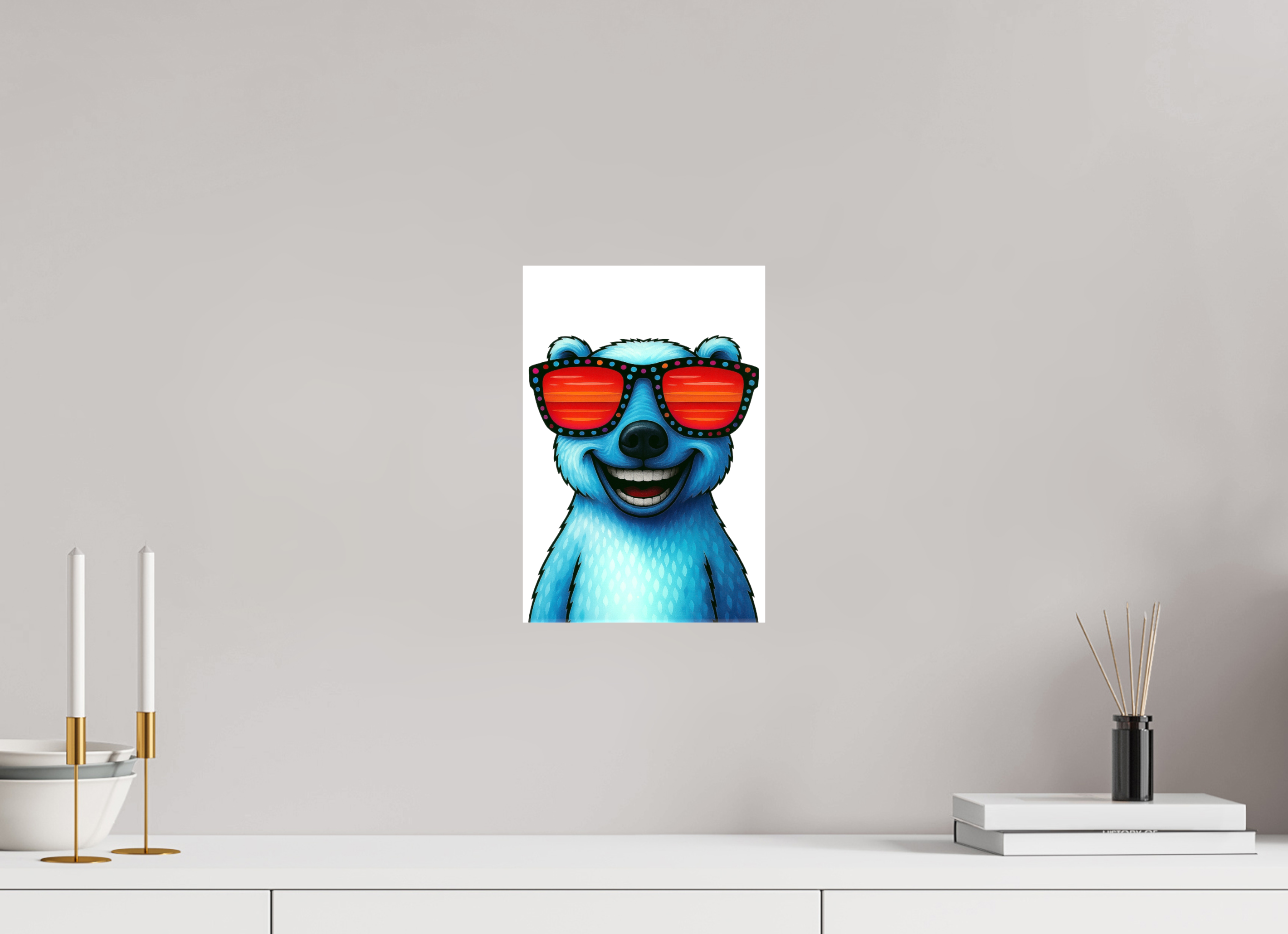 20 x 30 cm, Leinwand glänzend - Kein Rahmen 04-Eisbär