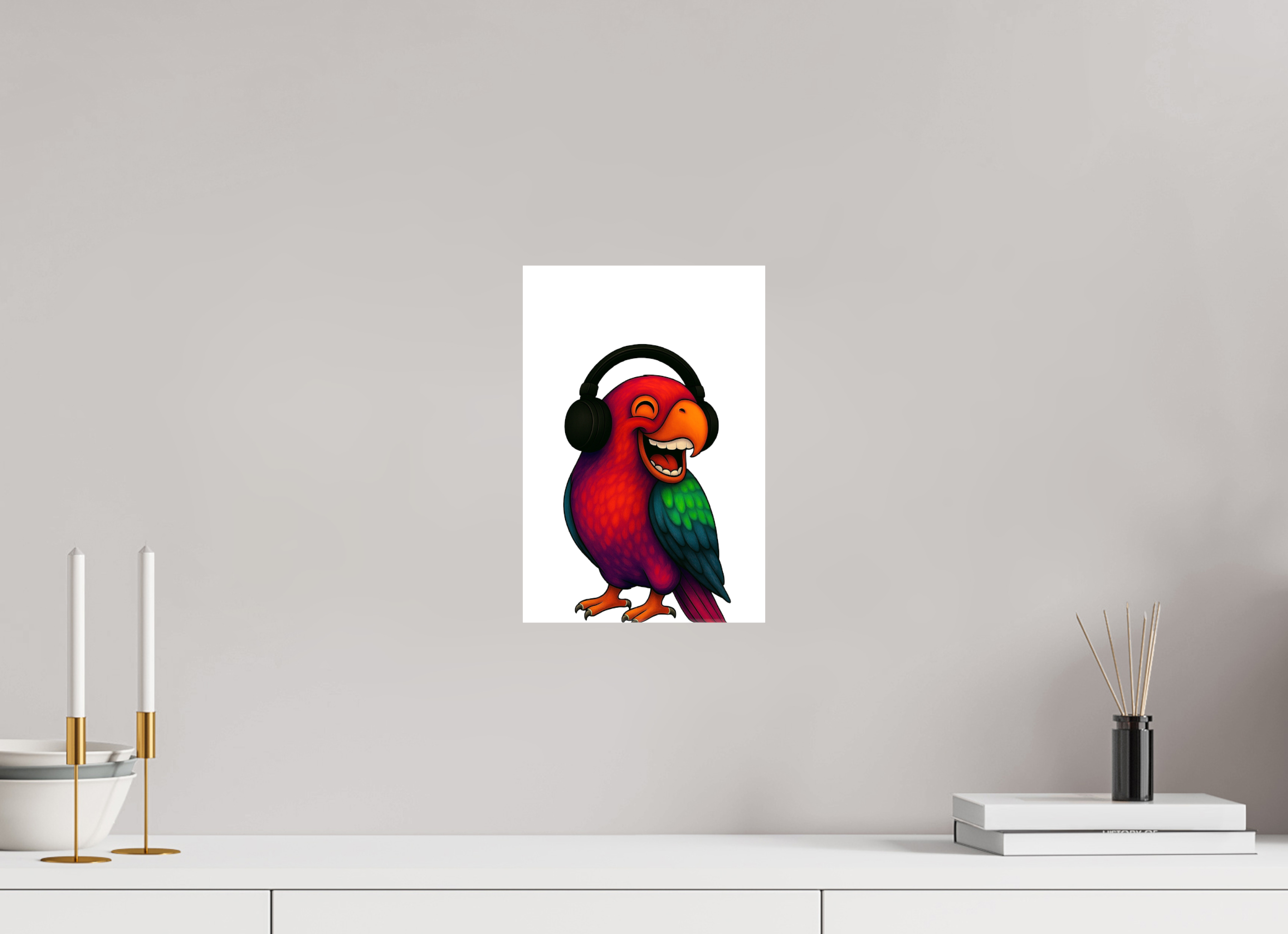 20 x 30 cm, Leinwand glänzend - Kein Rahmen 13-Papagai