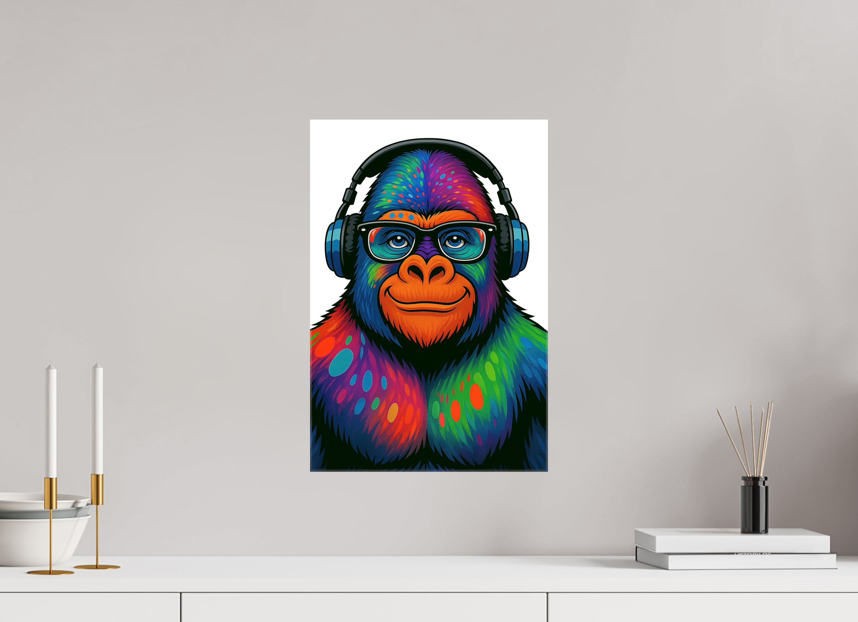 30 x 45 cm, Leinwand glänzend - Kein Rahmen 12-Gorilla