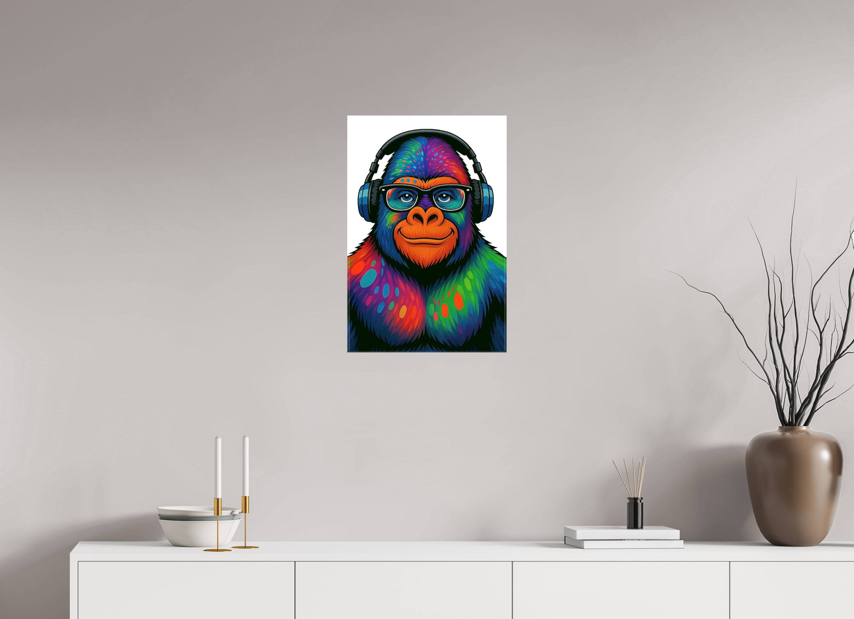 40 x 60 cm, Leinwand glänzend - Kein Rahmen 12-Gorilla