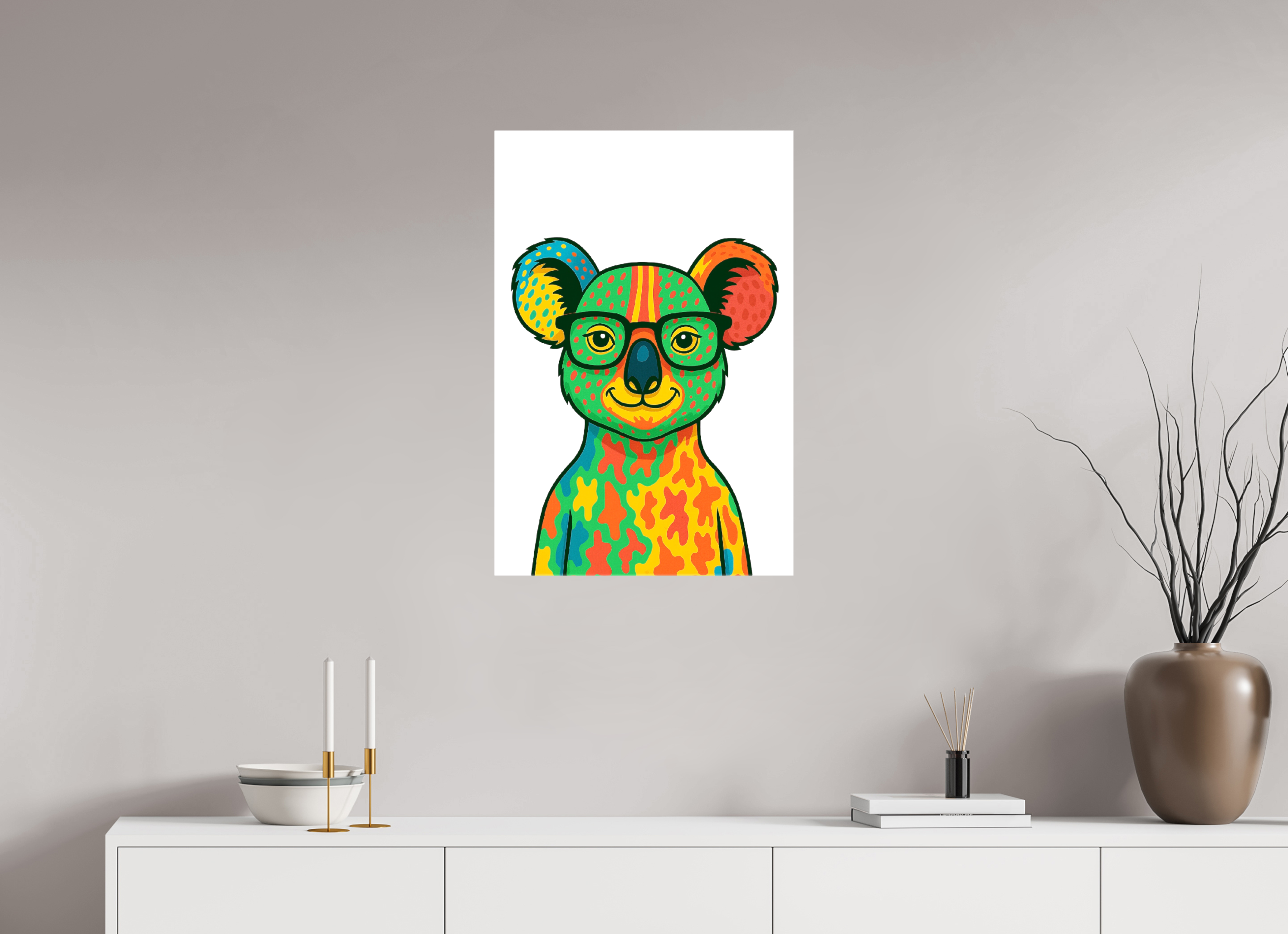 50 x 75 cm, Leinwand glänzend - Kein Rahmen 07-Koala