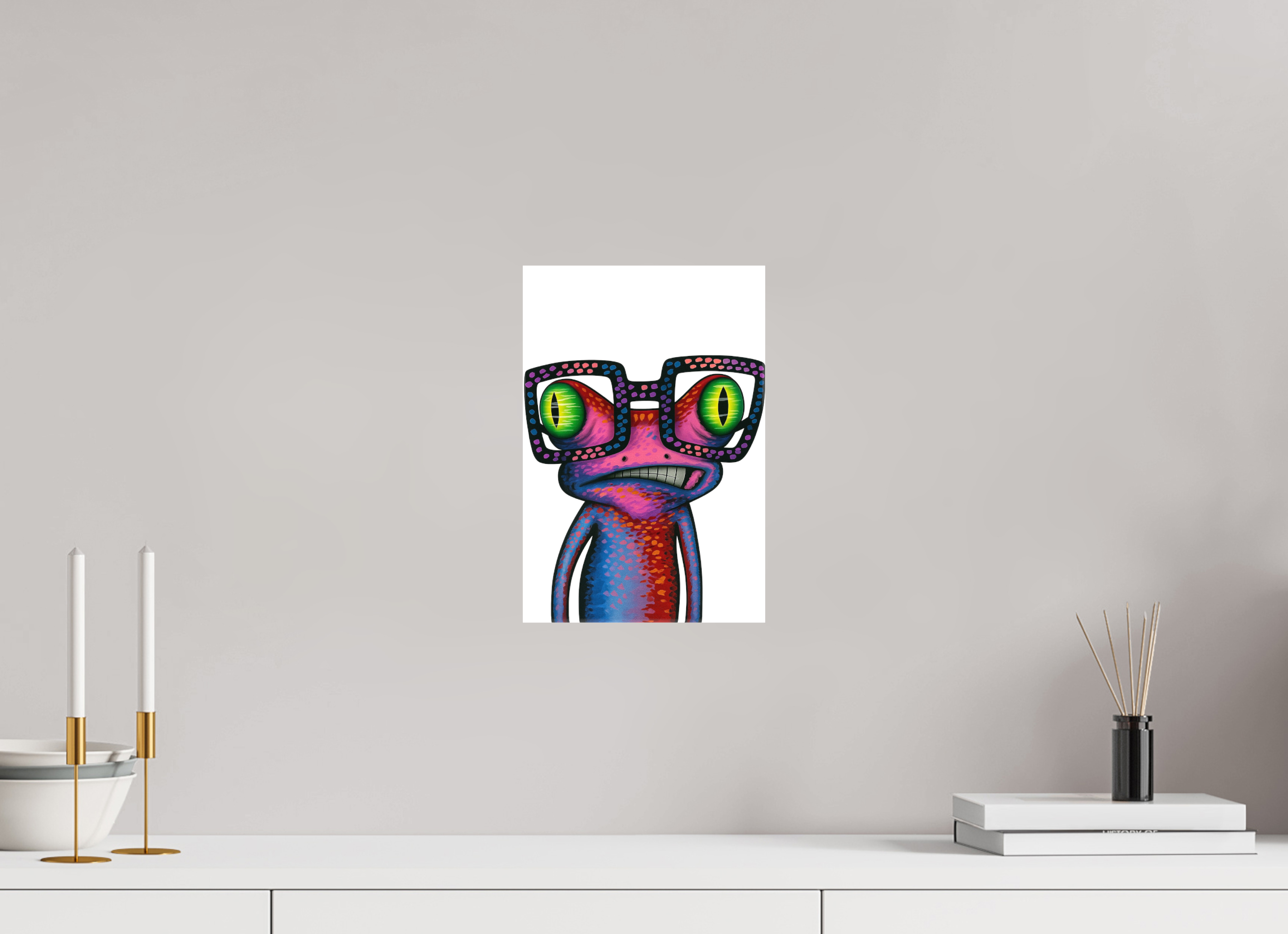 20 x 30 cm, Leinwand glänzend - Kein Rahmen 02-Frosch