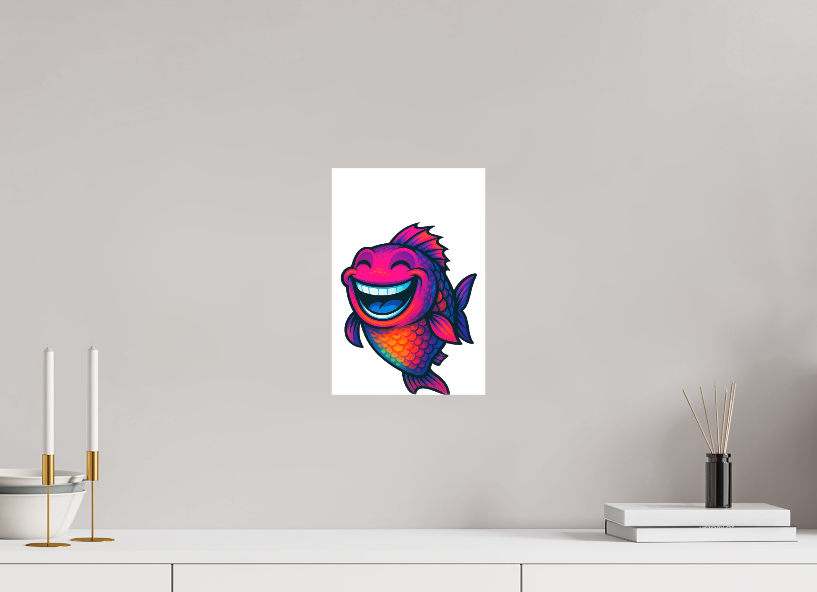 20 x 30 cm, Leinwand glänzend - Kein Rahmen 11-Fisch