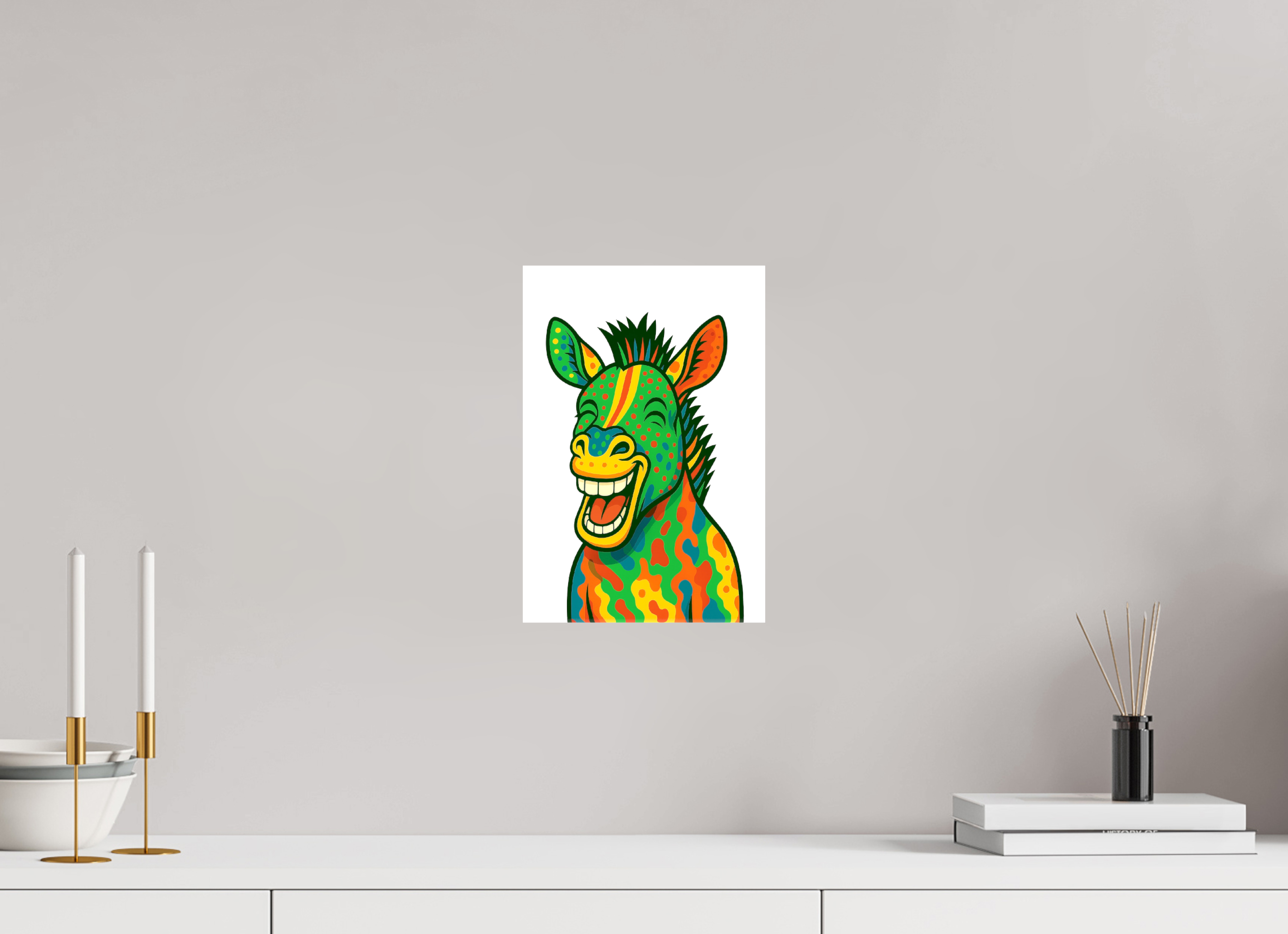 20 x 30 cm, Leinwand glänzend - Kein Rahmen 03-Zebra